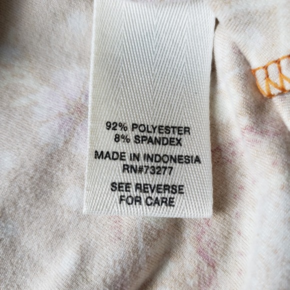 Mudd Y2K Babydoll Keyhole Summer Mini Dress Sz M Orange Strappy Paisley Surfer - Picture 16 of 16